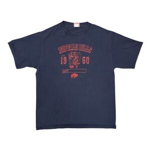 NFL Buffalo Bills Vintage Style Navy Blue T-shirt Men’s Size L Retro Logo